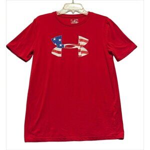 Under Armour Youth XL Freedom Shirt Red/White/Blue July 4th Americana